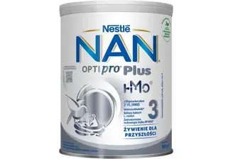 opakowanie produktu na bazie mleka NAN OPTIPRO®️ Plus 3 HMO  